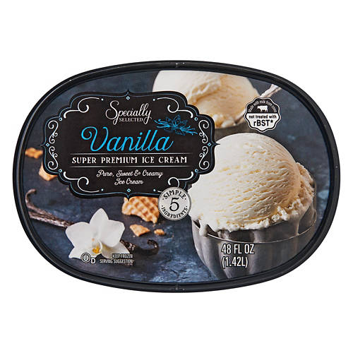 Specially Selected Vanilla Premium Ice Cream, 48 fl oz